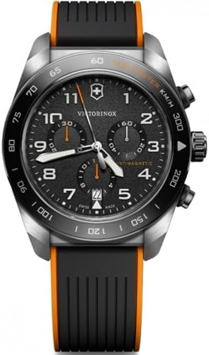 Amazon.com: Victorinox Swiss Army Chronograph Black Dial Brown